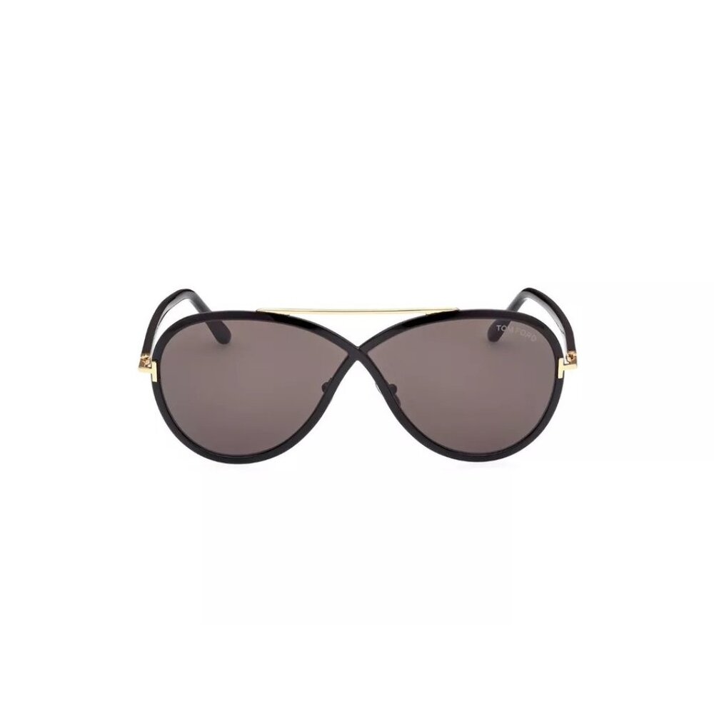 New Authentic Tom Ford Rickie FT1007-01A-65 Butterfly Sunglasses - Picture 3 of 3
